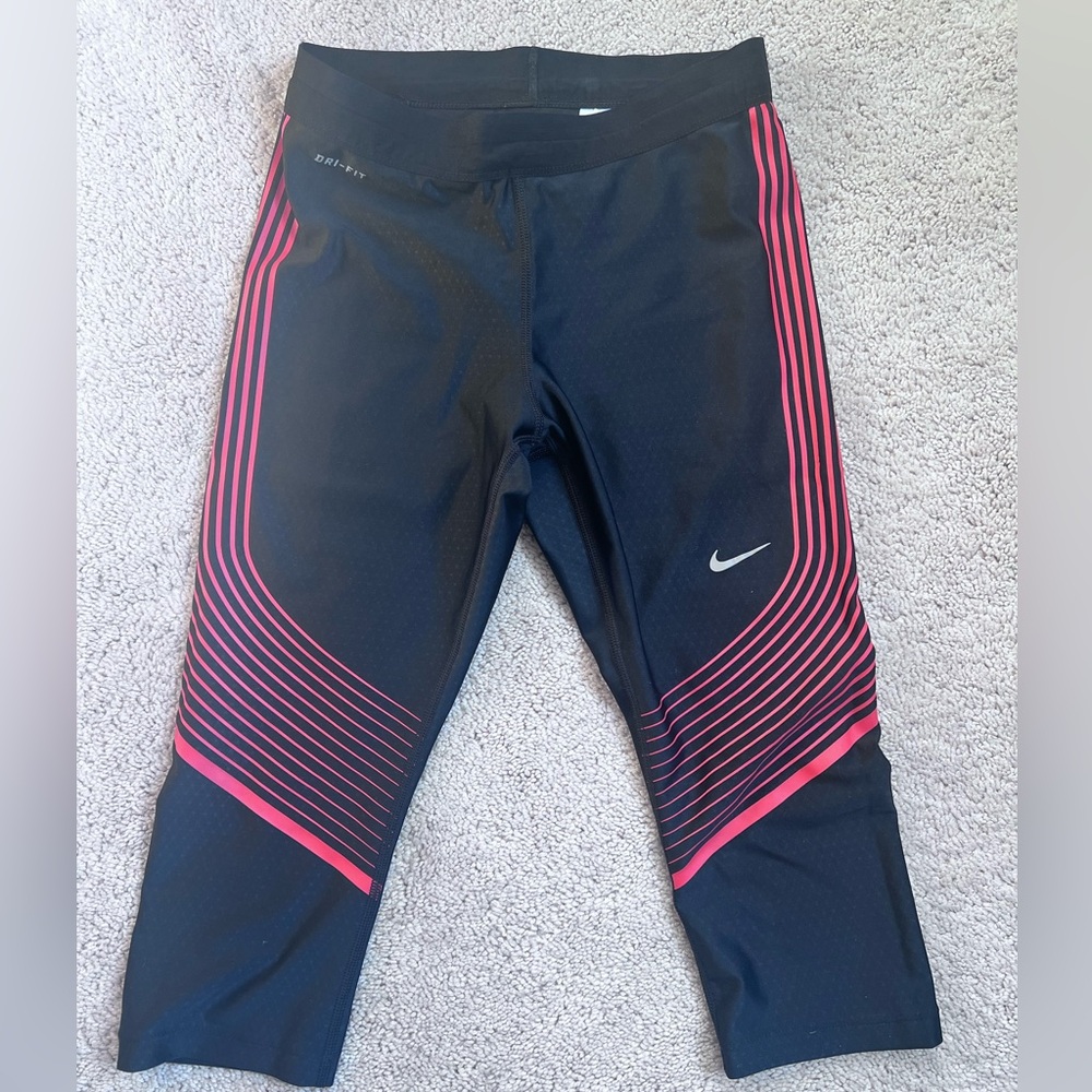 Nike womens dry fit running capri tights